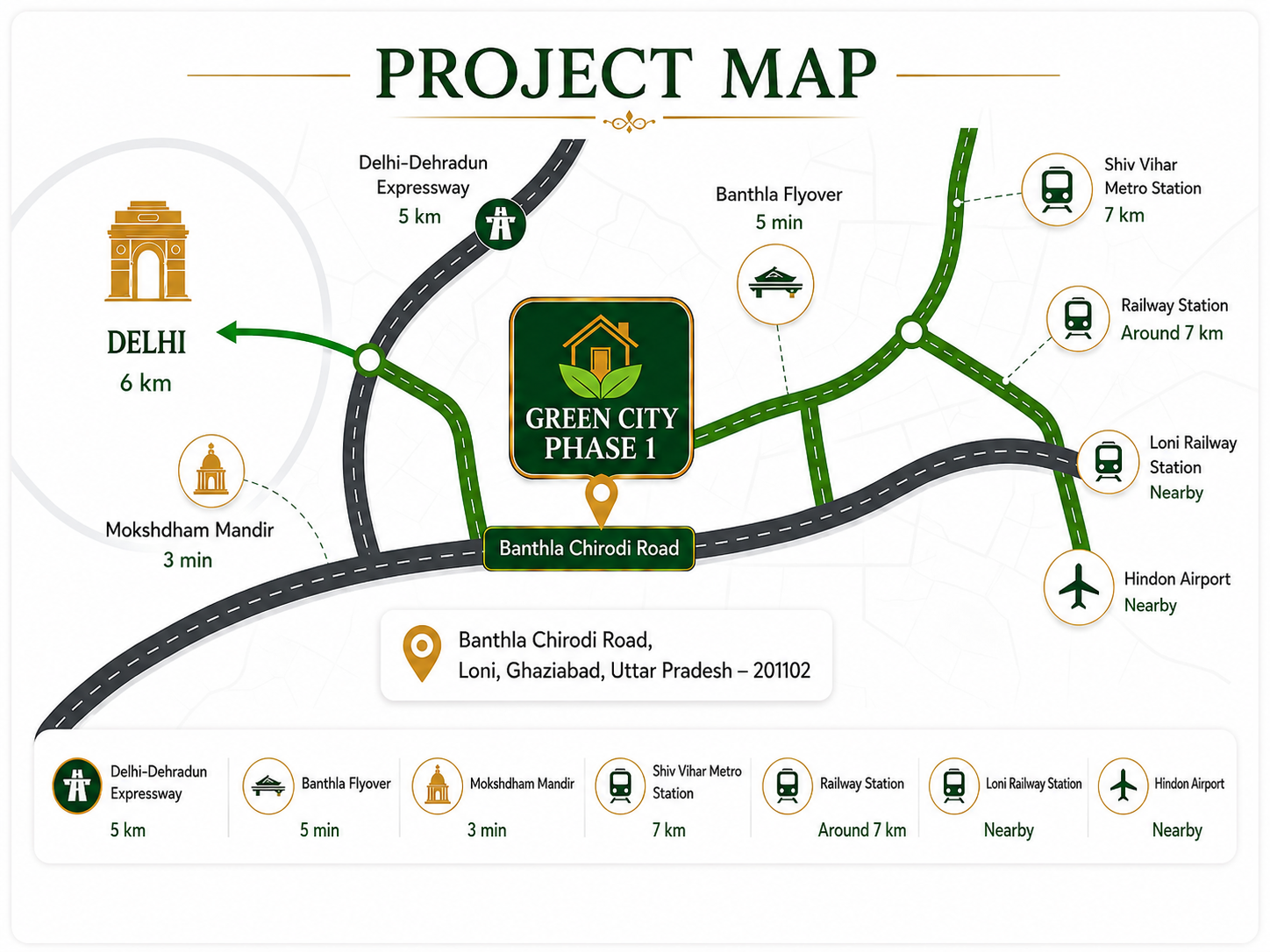 Green City Phase 1 Location Map